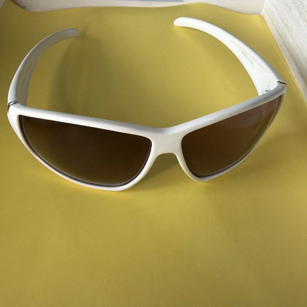 Polar Sport PLS012 C1 White Frame Sun glasses Polarized Men Unisex Women